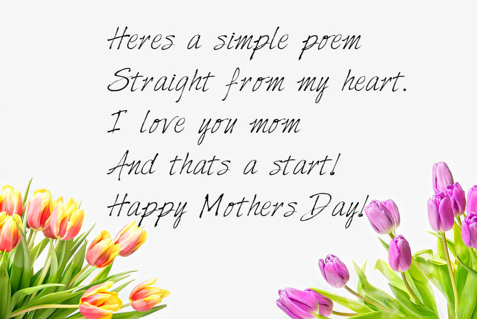 Mother's day flower poem